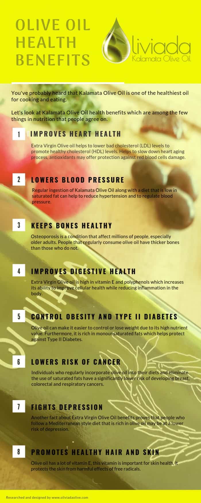 9 Kalamata Olive Oil Health Benefits & Tremendous Positive Impact