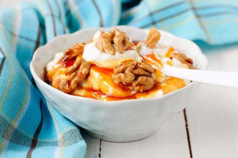 Healthy Mediterranean Breakfast Greek Yoghurt