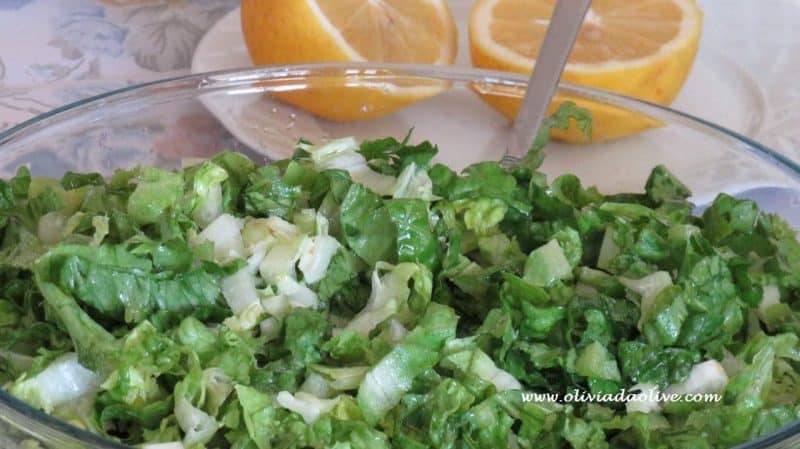 Green Romaine Lettuce side dish