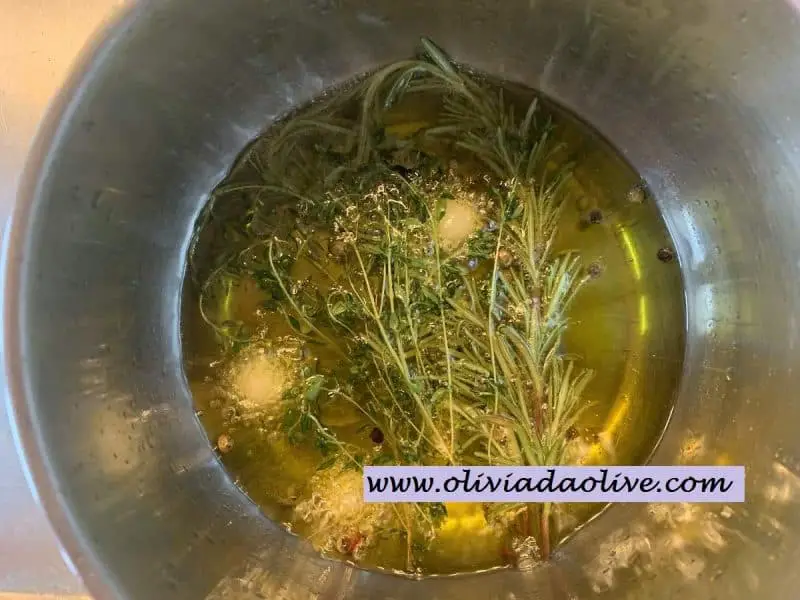 herb infused olive oil