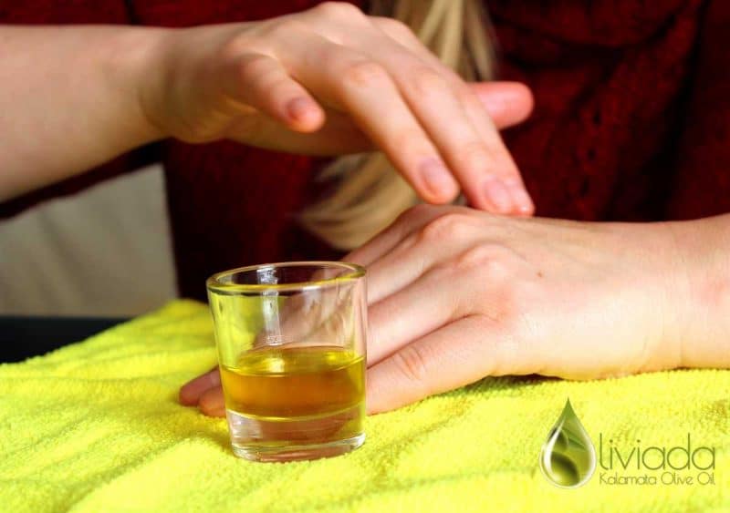 olive oil for hands