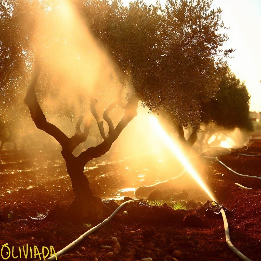 olive tree irrigation system proper watering