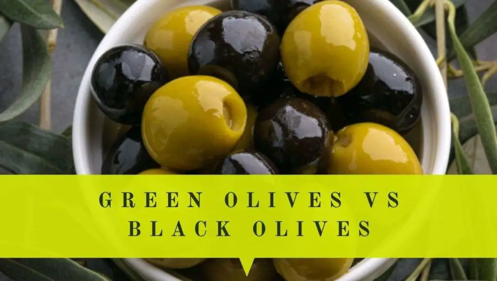 green olives vs black olives differences & similarities