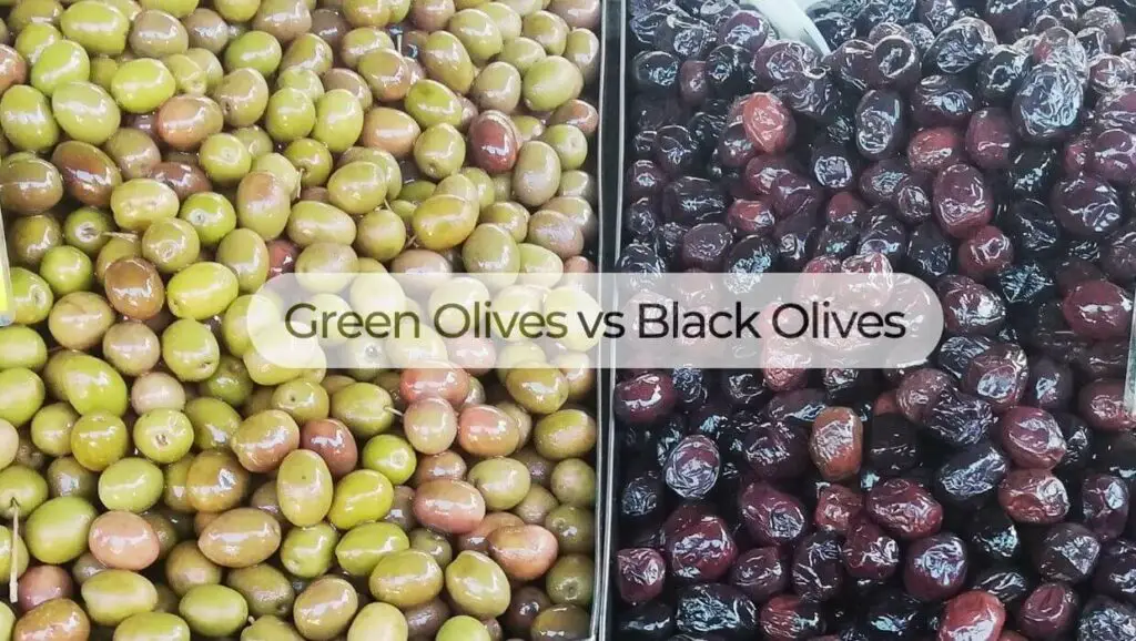 green olives vs black olives differences and similarities