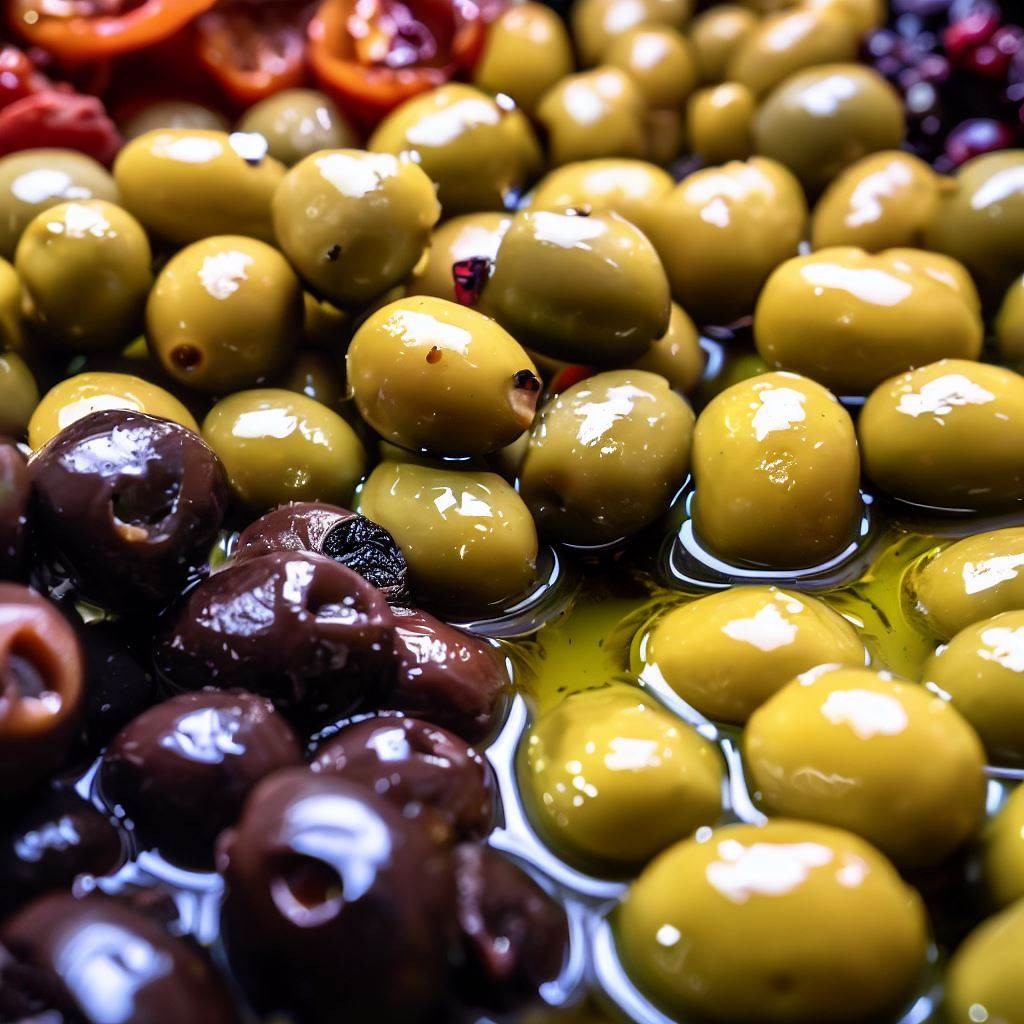 black olives and green olives taste