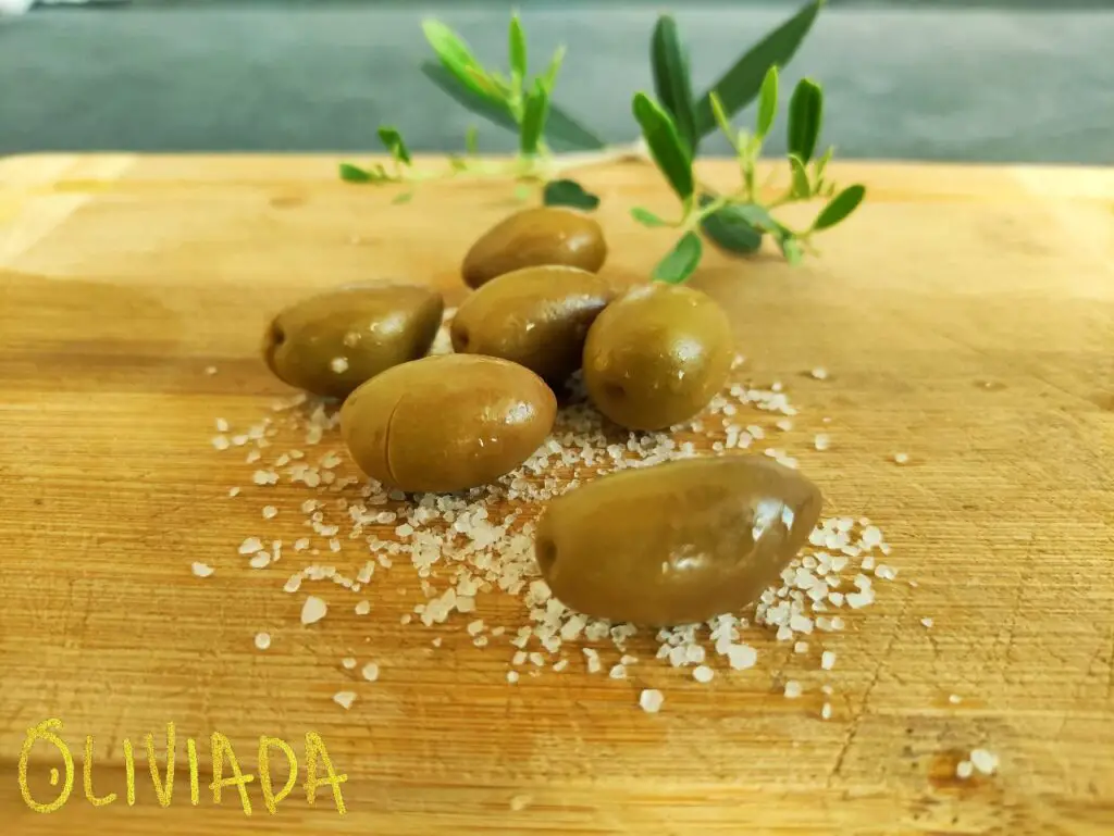 green olives brined and salted