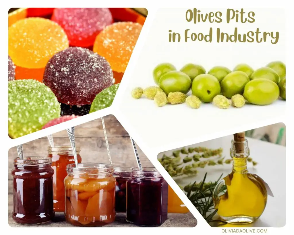 grounded olive pits in food industry