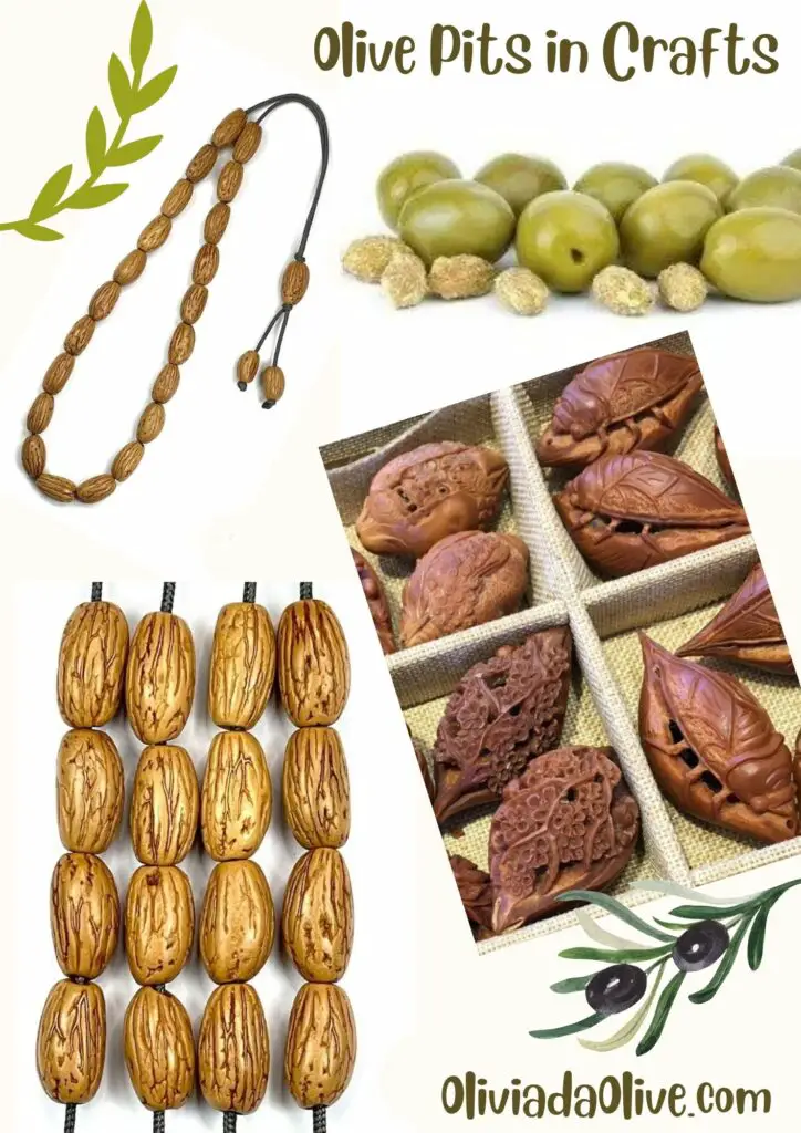 olive pits in craft and decoration